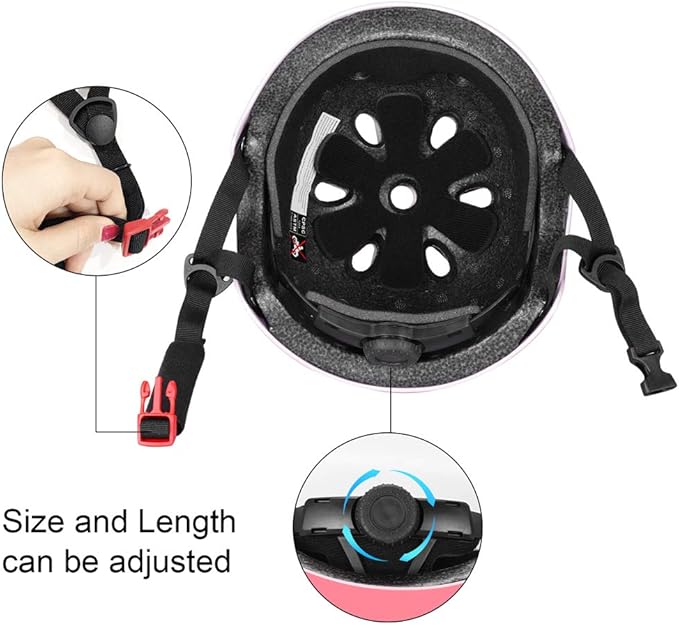 Kids Helmet, Toddler Adjustable Kids Ages 3-8 Years Old Boys Girls Multi-Sports Safety