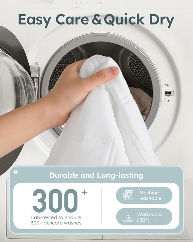 Yoofoss Waterproof Crib Mattress Protector, Quilted Crib Mattress Pad Cover Ultra Soft and Breathable, Machine Washable Toddler Mattress Protector for Standard Baby Crib Size 52''x28''