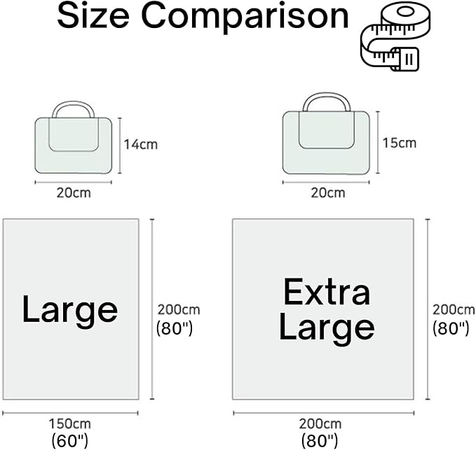 ESLA Cute Gingham Picnic Blanket, Waterproof Foldable, in Large 80x60in and Extra Large 80x80in, Portable Compact Beach Blanket, Oversized XL Outdoor Mat, Tan Gingham