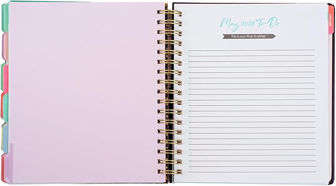 Votum August 2025 to January 2027 Large Back to School Academic Planner- Daily, Weekly & Monthly Organizer with Pens, Stickers, Sticky Notes, and a Sturdy Cover - Organized Chaos Pink