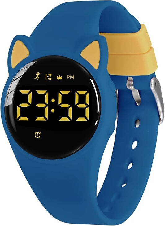 Kids Watches for Girls Boys Digital Sport Watch with Step Counter Pedometer Vibration Alarm Clock, No App Waterproof Fitness Tracker Kids Watch Boys Girls Teens Students Ages 5-16