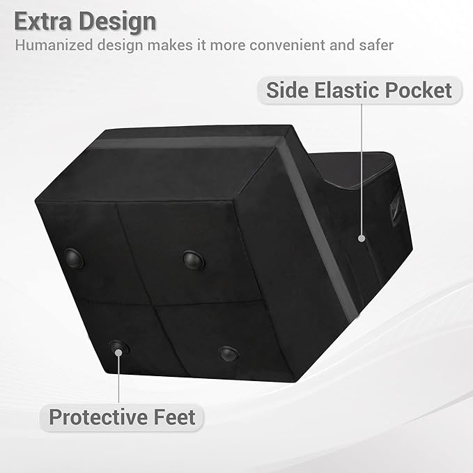 Car Seat Travel Bag - Padded, Comfortable, Durable, Roomy Gate Check Carseat Cover Backpack Fits 3-in-1，Convertible, Booster & Infant Car Seats for Airplane, Airport, Gray