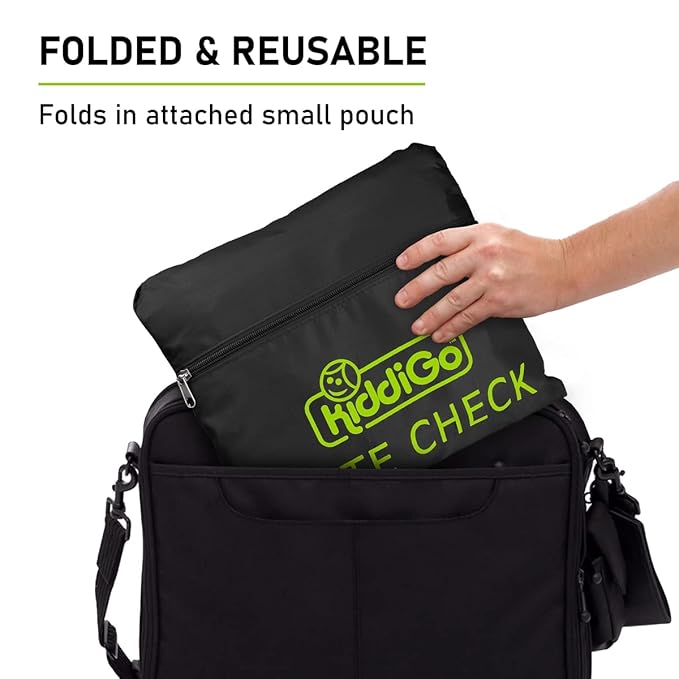 Travel Stroller Bag for Airplane, Black and Green, 47" H x 24" W x 15" D, Fits Most Large, Single, Double, Jogging Strollers,Waterproof, Heavy-Duty Protection, Easy-to-Carry Design