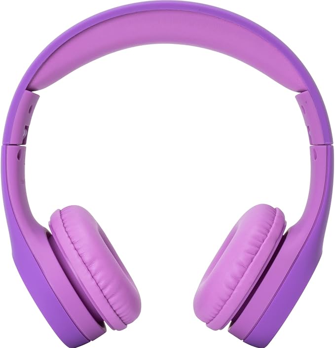 Snug Play+ Kids Headphones – Volume Limited 93dB for Safe Listening – Foldable, Durable Headphones for Toddlers, Boys & Girls – Tangle-Free Cord – Ideal for Travel, School, Tablets - Purple