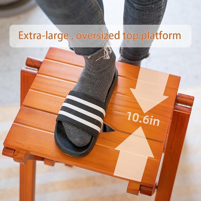 Wooden Step Stool for Adults/Folding stools Wood Step Ladder/Lightweight Step Stool/Folding Step Stool, Portable Ladder, Anti-Slip Ladder,high Chair,Step Chair