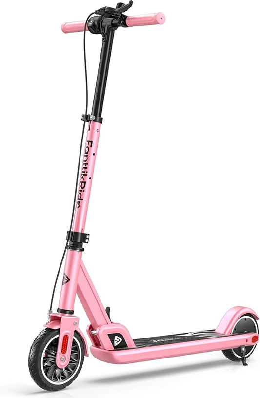 FanttikRide T9 Electric Scooter for Kids 4.3-5.6 ft, 7/10/12 MPH, LED Battery Level, Height Adjustable and Foldable, Electric Scooter for Kids, for Teenager, Up to 40 mins