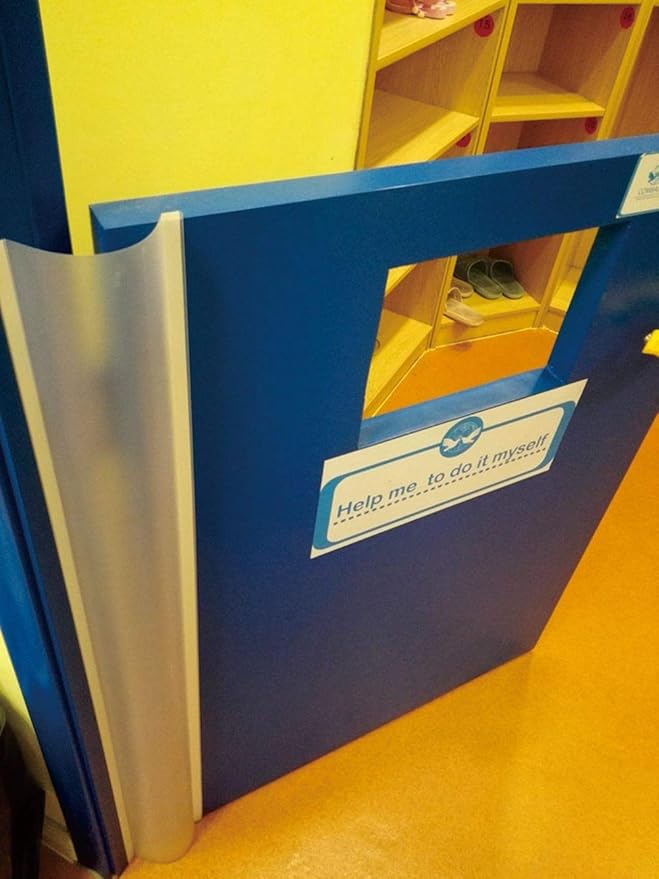 2 PCS AILUOQI Door Jam Shield Finger Pinch Guard for Baby Proofing, Kids, Hinge Cover Pinch Guard for 90 & 180 Degree Doors Frame & Baby Gate. 47.2" H, 6.7" W. 2 Pieces Set