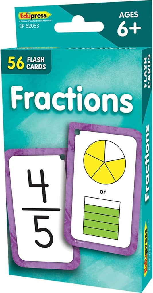 Teacher Created Resources Fractions Flash Cards (EP62053)
