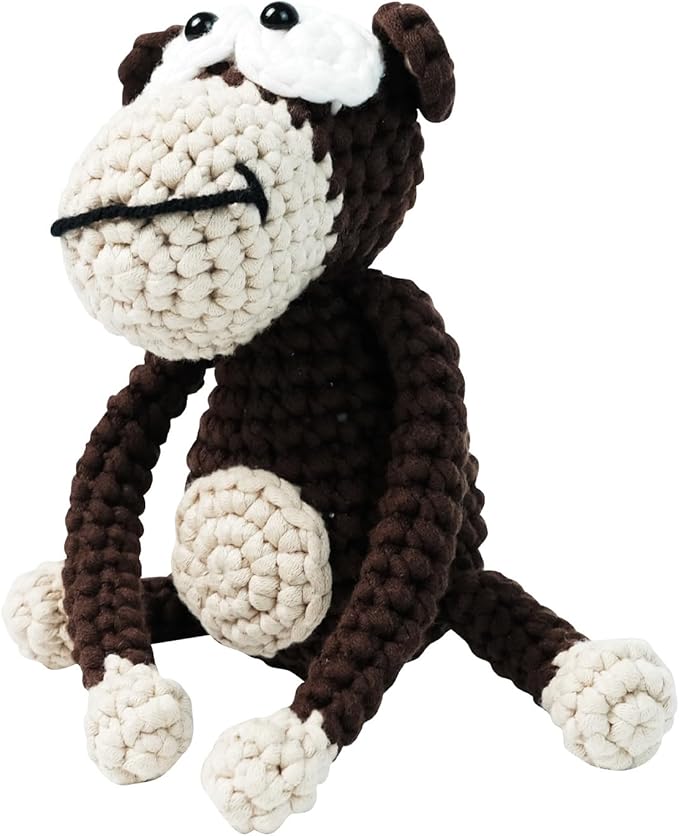 Utook Crochet Kit for Beginners, Crochet Animal Kit,Crochet Kits for Beginners Adults and Children, with Instructional Videos and Paper Tutorials, Handmade Crafts, Holiday Gifts (Orangutan)