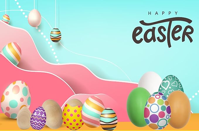 Smooth Brown Wooden Easter Eggs, Perfect for Easter Crafts, Décor and Egg Hunts, 2.3" Inches (24-Pack)