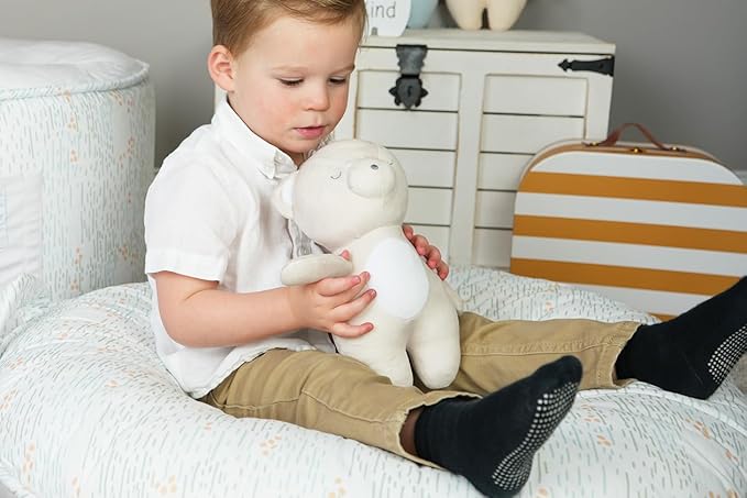 SEALY BABY Children's Floor Cushion, Kids, Toddler Play Mat & Soft Lounger (Drops & Robin Blue)