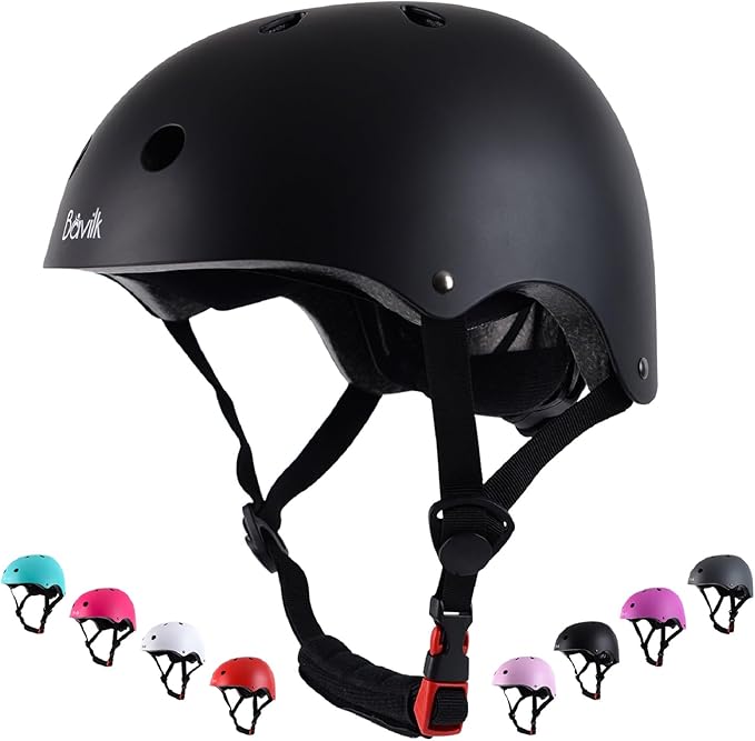 Kids Bike Helmet,Boys Girls Helmet Multi-Sport Helmet for Skateboard Roller Inline Skating Bicycle Scooter 3 Sizes