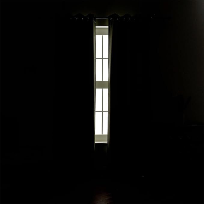 MIUCO Blackout Curtains Room Darkening Curtains Textured Grommet Panels for Living Room 2 Panels 52x84 Inch Long Sage