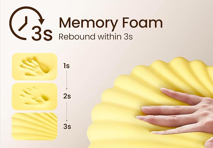 Pregnancy Pillow for Sleeping Memory Foam Pillow for Side Sleeper, Maternity Pillow Support for Back, Belly, HIPS for Pregnant Women, Portable and Adjustable Travel Wedge Pillows Cooling Blue