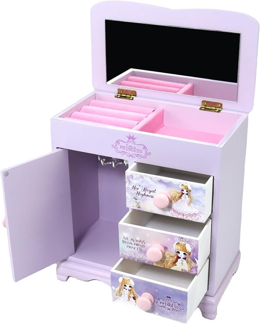Children's Jewelry Box for Girls - Purple, Little Girl Birthday &