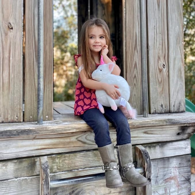 Plush Emergency Kit for Home – Compact Travel Size – Kids Medical Kit – Toddler Care Kit – Mini Boo Boo Bag – Small Emergency Kit for Classroom – Lily Unicorn Plush Bag