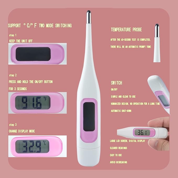 Baby Grooming Kit, Baby Essentials for Newborns, Portable Baby Care Kit, Contains Baby Nail Clippers, Baby Comb, Baby Brush, Baby Ear Wax Removal Tool and More (10 in 1) (Pink)