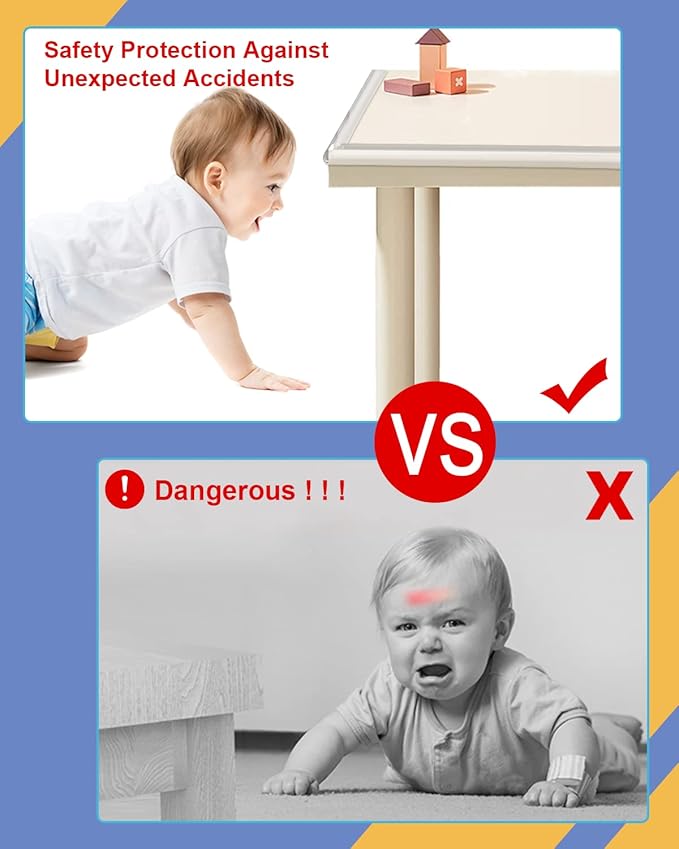 Corner Protectors, Clear Corner Protector Baby Proofing, Soft Edge Protectors,6.6ft(2M) Corner Guards Furniture Corner&Edge Safety Bumpers with Upgraded Strong Adhesive for Furniture&Sharp Corners