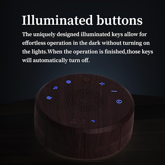 Sound Machine White Noise Machines for Home and Travel, Portable Sound Machine for Sleeping Adults & Baby