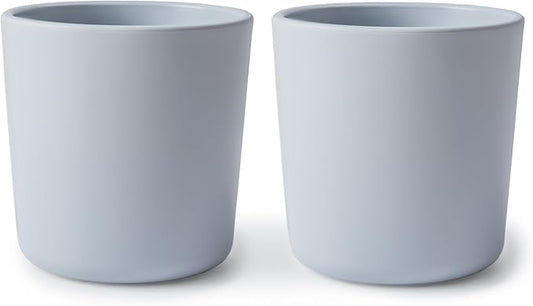 mushie Dinnerware Cups For Kids | Made in Denmark, Set of 2 (Cloud)
