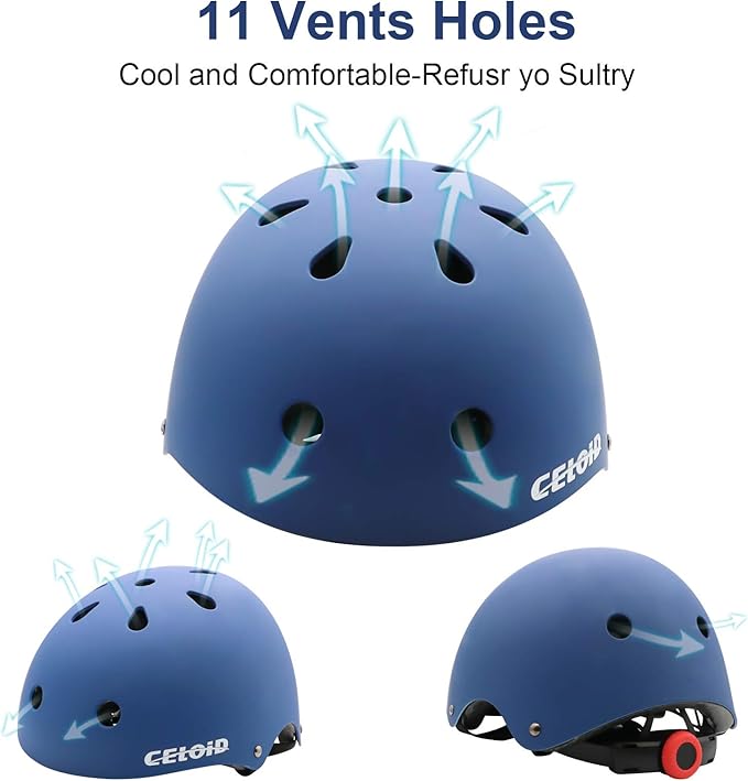 Kids Bike Helmet,Toddler Skateboard Helmets for Ages 2-3-5-8-14 Years Boys Girls，Adjustable Multi-Sport Bicycle Skateboarding Football Roller Skating Scooter Rollerblade Balance Bike Helmet