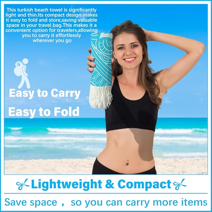 Oversized Turkish Beach Towel Blanket XXL Cotton Sandproof Towels Boho Woven Extra Large Big Sand Free Giant Throw Thick Blankets Huge Quilt XL Picnic Camping Necessities Cloud For Adult Gifts