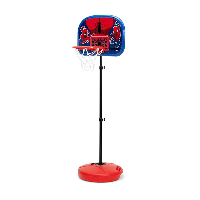 Delta Children - Marvel Spider-Man Basketball Hoop Set for Kids, Red