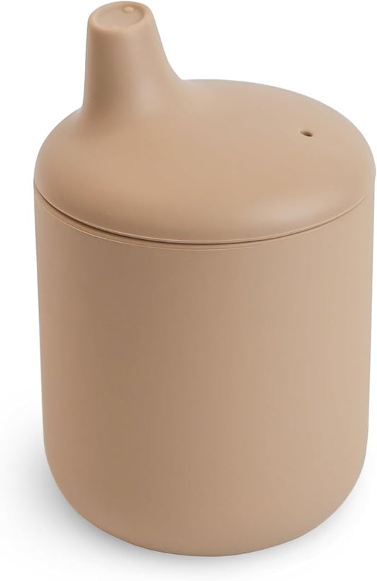 mushie 100% Silicone Baby Sippy Cup | 6 Months+ (Natural)