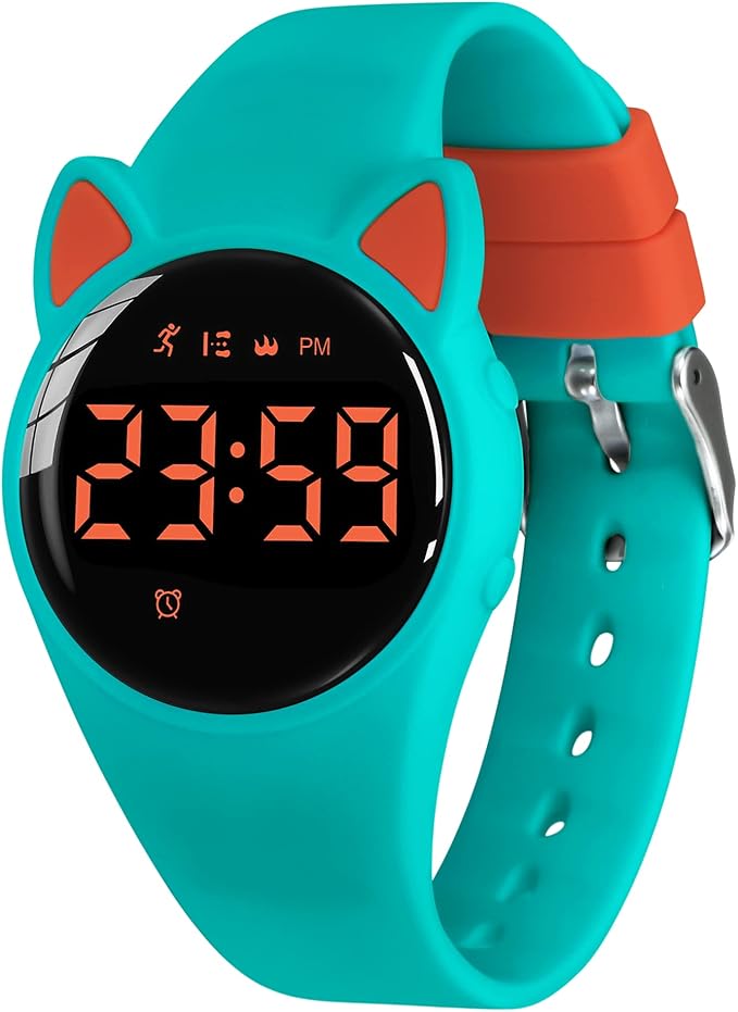 Kids Watches for Girls Boys Digital Sport Watch with Step Counter Pedometer Vibration Alarm Clock, No App Waterproof Fitness Tracker Kids Watch Boys Girls Teens Students Ages 5-16