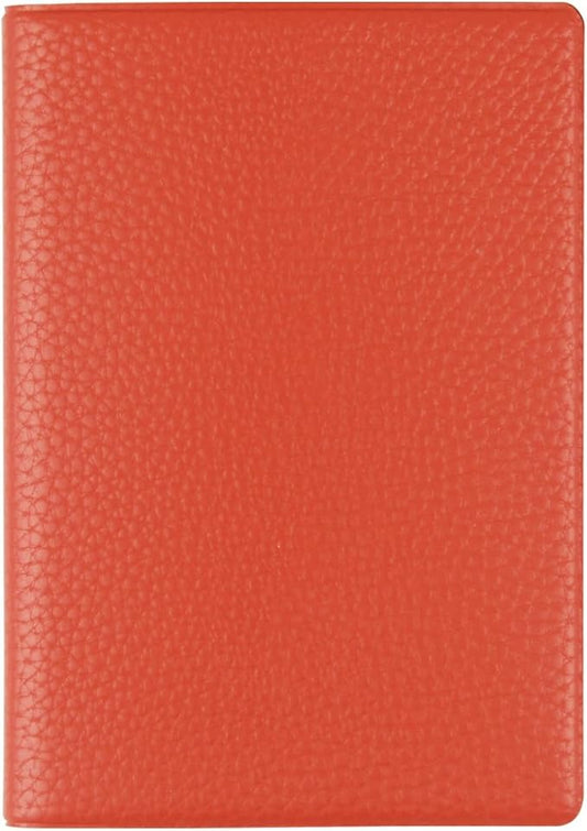 Fenice Classic Passport Cover Holder Wallet Case for Travel Essential RFID Blocking Vegan Leather Waterproof (ORANGE)