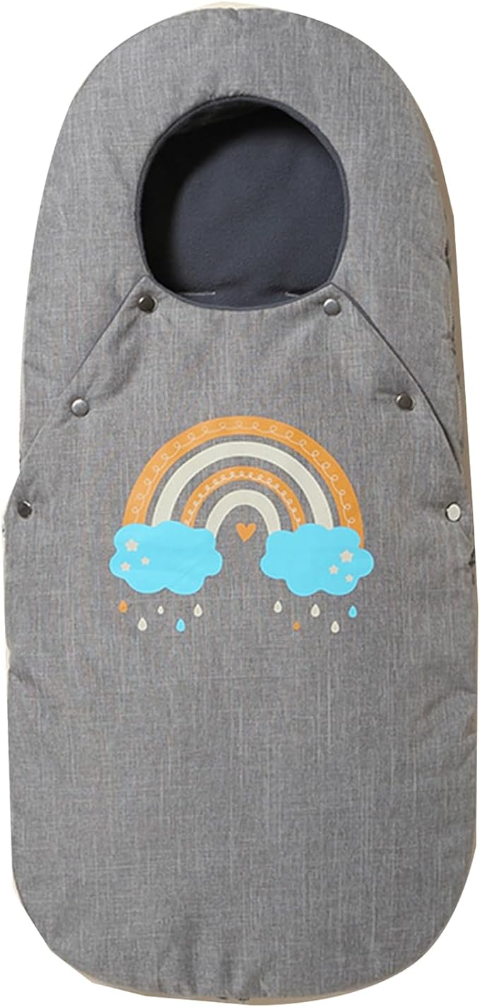Stroller Cover for Winter, Universal Waterproof Baby Stroller Footmuff, Warm Bunting Sleeping Bag for Cold Weather(Rainbow)