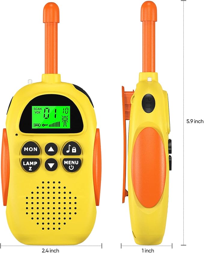 Walkie Talkies for Kids Rechargeable 3 Pack Walkie Talkies, Long Range 22 Channels 2 Way Radio Kids Birthday Toy Gift for 3-12 Year Old Boys Girls Outdoor Adventures Camping Hiking