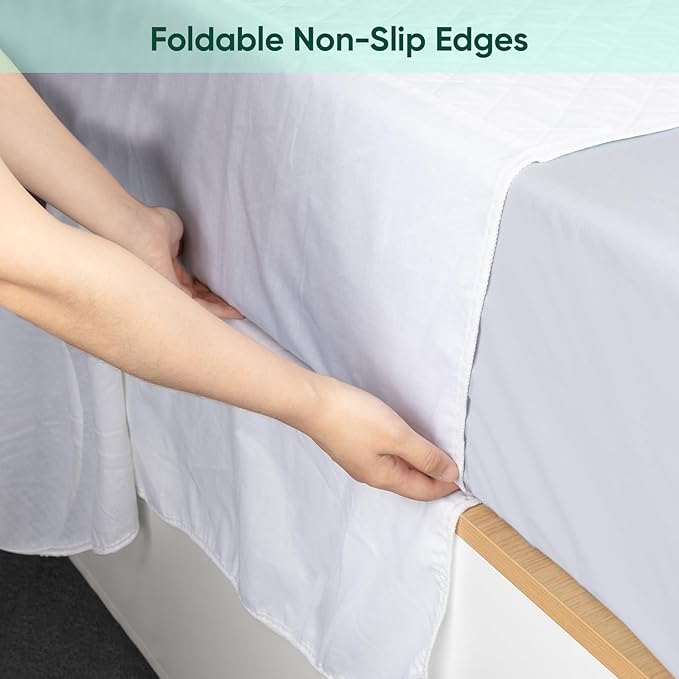 Bed Pads Washable Waterproof, Full (54" x 36", Pack of 1) Incontinence Bed Pads & Pee Pads, Perfect for Kids, Adults and Elderly