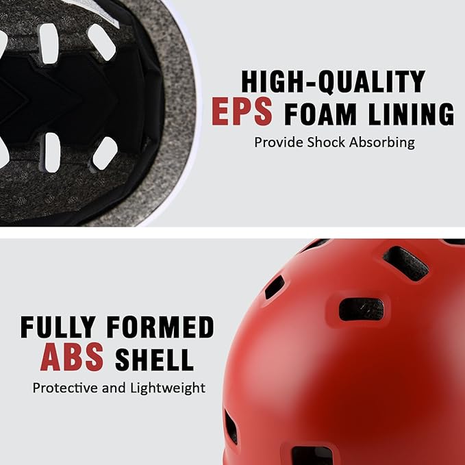 Youth Kids Bike Helmet, Skateboard Bicycle Helmet for Age 5-8-10-12-14 Teen Boys Girls Adjustable and Multi-Sport for Scooter Roller/Inline Skate