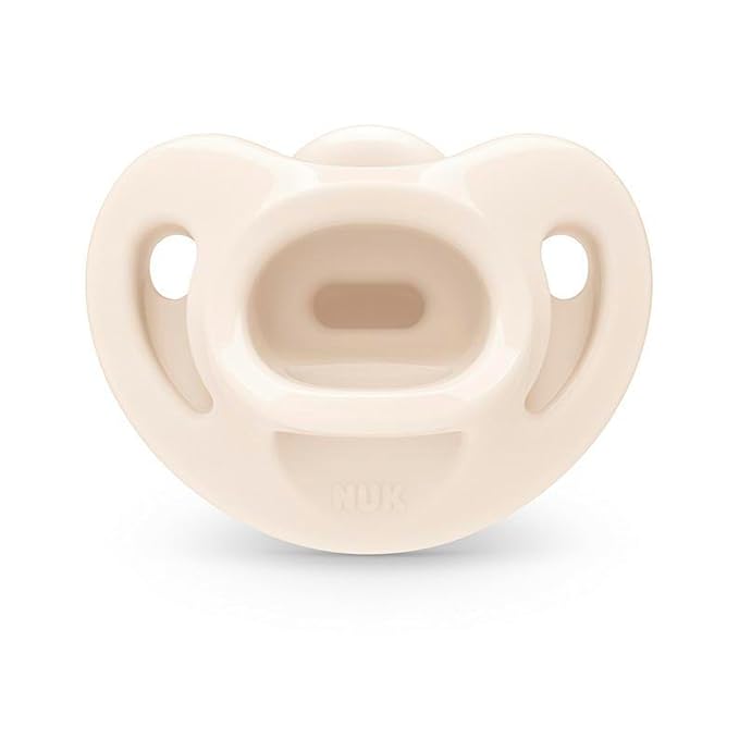 NUK Timeless Comfy Pacifier | 100% Silicone, One-Piece Design | BPA-Free, Gentle on Baby’s Skin | 5-Pack, for 0-6M