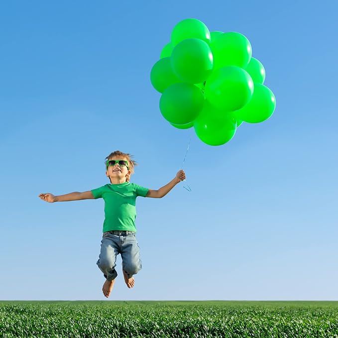 RUBFAC 129pcs Green Balloons Different Sizes 18 12 10 5 Inch Green Latex Balloon Garland Arch for Masquerade Party Decorations Birthday Baby Shower Wedding Party Supplies