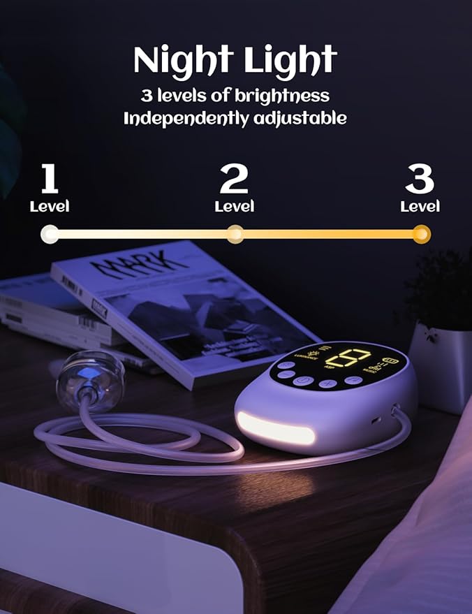 Nasal Aspirator for Baby, Hospital Grade, Electric Nose Sucker with Adjustable 9 Levels Suction, Rechargeable with Night Light and Nursery Rhyme, White