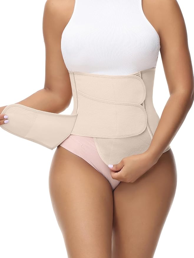 SHAPSHE Waist Trainer for Women Postpartum Recovery Wrap Waist Cincher Corset Shapewear Belly Band