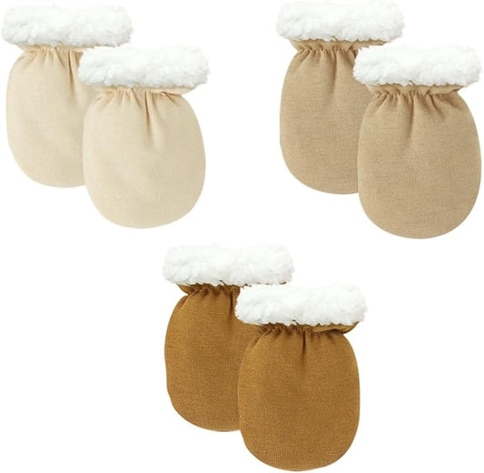 Cute Baby Mittens Newborn, No Scratch Baby Boy Mittens, Baby Girl Hat Gloves for Toddlers, Infant, Newborn