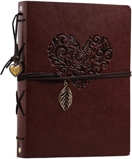 Photo Album 4x6 160 Photos, Leather Photo Albums with Writing Space With 30 Writing Paper, Travel Family Wedding Kids Graduation Ultrasound Baby Picture Album Scrapbook Photo Album