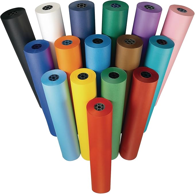 Colorations DSBB Bright Blue Dual Surface Paper Roll 36" x 1000' (1 Roll)