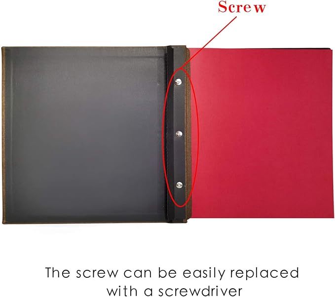 Spbapr Photo Album Self Adhesive Scrapbook Refill Pages for 11x10.6inch Photo Album