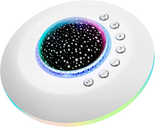 FamiSym White Noise Machine for Kids, Sound Machine Baby with 7 Starry Ambient Night Light, 28 Soothing Sounds Sleep Noise Machine Maker Ideal Gifts for Kids Adults Bedside Travel Nursery
