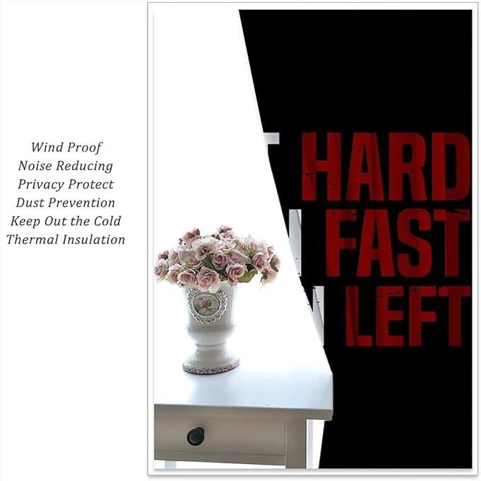 Baseball Blackout Curtains for Boy Girl Room Darkening Decor,Sport Theme Red and White Motto Dark Bedroom Living Room Home Rod Pocket Thermal Insulated Window Curtain/Drapes Panel,42x45 Inch…