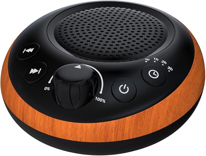 Sound Brown Noise Machine White Noise Machine Nonstop 30 Soothing Sounds Sound Therapy for Baby Kids Adults Sleep Machine 36-Level Vol Auto-Off Timer Memory Function for Home Travel Office