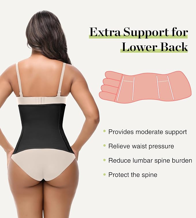 SHAPSHE Waist Trainer for Women Postpartum Recovery Wrap Waist Cincher Corset Shapewear Belly Band