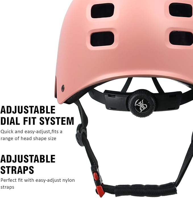 Youth Kids Bike Helmet, Skateboard Bicycle Helmet for Age 5-8-10-12-14 Teen Boys Girls Adjustable and Multi-Sport for Scooter Roller/Inline Skate