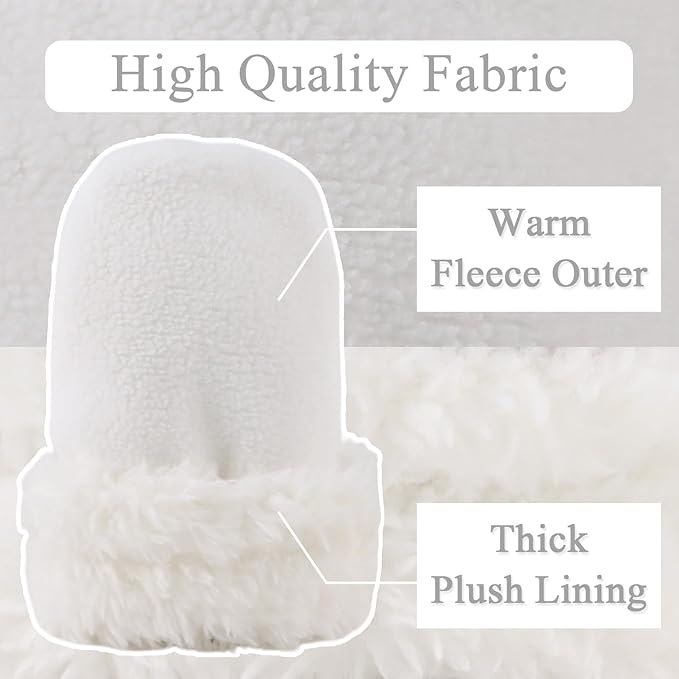 Zsedrut No Scratch Baby Mittens Toddler Infant Fleece Lined Gloves Winter Warm Mitten for Baby Boys Girls