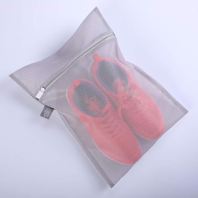 Kimmama Laundry Bag Mesh Wash Bags, Washing Machine Wash Bag, Net Washer Sack with Zipper, Dryer Pouch for Cleaning and Drying Cloths, Garment, Delicates, lingerie, Suit, Bra, Pant, Sock, Small Toys