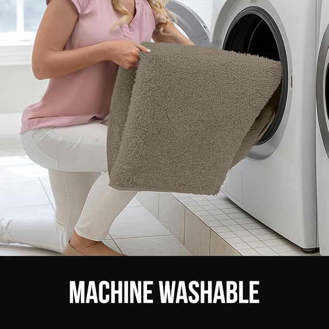 GORILLA GRIP Ultra Soft Washable Area Rug, Stain and Slip Resistant Plush Thick Carpet for Bedroom Living Room, No Shed Floor Rugs, Pet Friendly, Dorm Essentials, Kids Nursery Home Decor, 4x6, Taupe